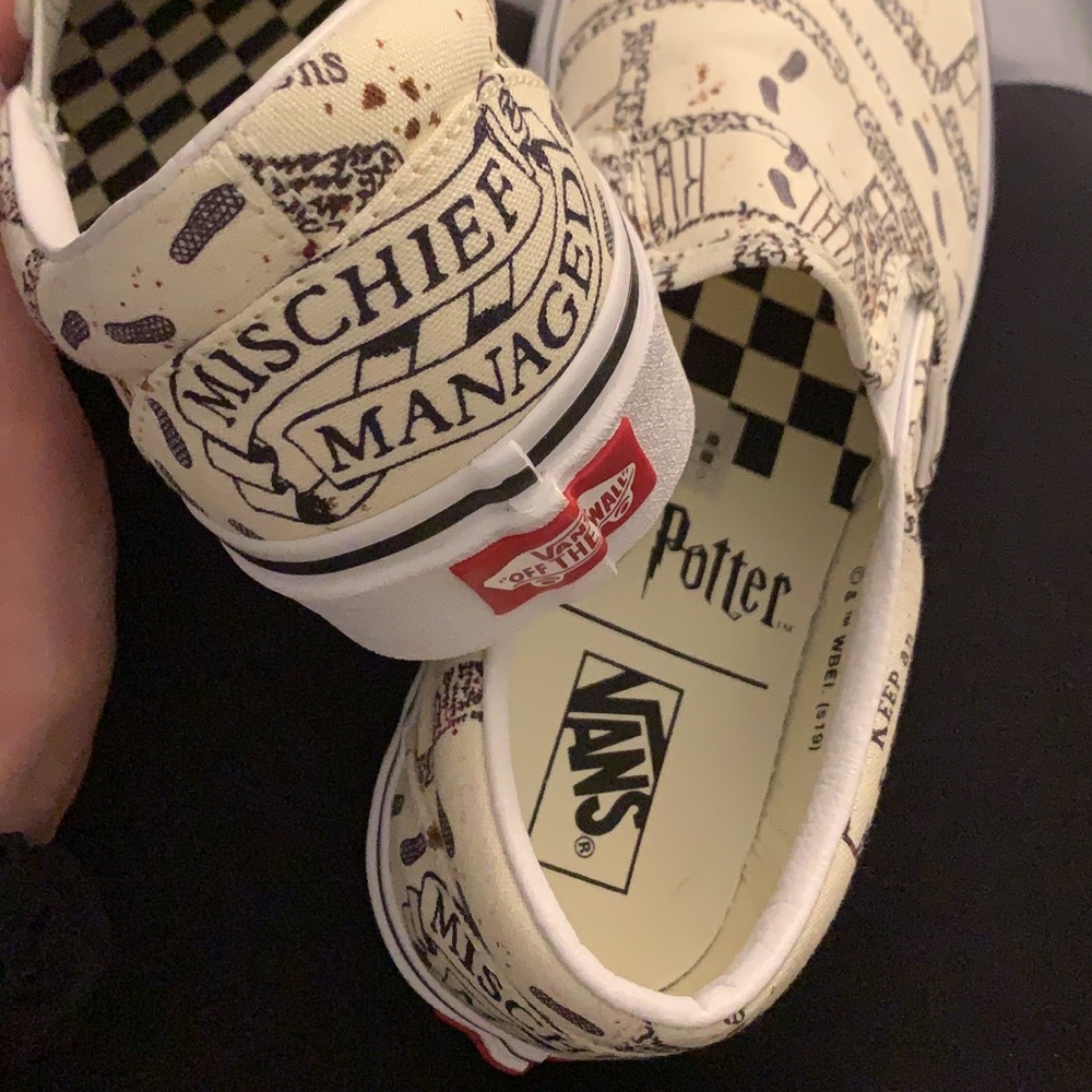 NIB Vans x Harry Potter Slip On Marauders Map